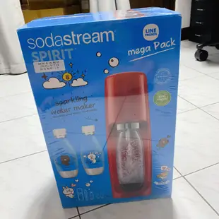 sodastream spirit x LINE FRIENDS 時尚風自動扣瓶氣泡水機聯名限定 吳姍儒代言款 現貨一台