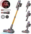 Cordless Vacuum Cleaner, 45Kpa, 550W 65Min Runtime LED Touch Screen Anti-Tangle