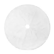 Catzon Christmas Tree Skirt 120cm White Soft Faux Fur Xmas Decorations