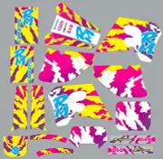 Decals for Suzuki RM250 RM 125 250 GRAPHICS 1993-1995 stickers old school