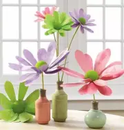RAZ IMPORT'S 14" POLKA DOT FLOWER-SET OF 3