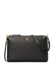 Tory Burch Kira Small Pebbled Leather Top-Zip Crossbody