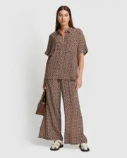 Jasmine Zigzag Short Sleeve Shirt