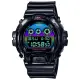 【CASIO 卡西歐】G-SHOCK AI 探索虛擬彩虹系列電子錶(DW-6900RGB-1)