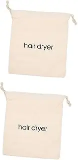 2pcs Hair Dryer Drawstring Bag Hotel Hair Dryer Bag Drawstring Container Tidy Home Storage Pouch