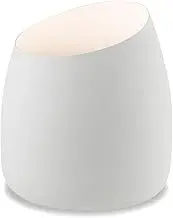 Lexi Lighting Chester Uplight Table Lamp, White with Steel Base, 4W LED GU10 Bulb Included, Warm Lighting of Table/Floor Lamp for Corner Light