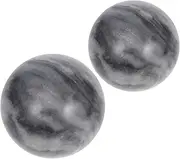 2pcs Jade Hand Exercise Balls Chinese Massage Stones for Deep Tissue Massage Hand Therapy Finger Workouts Ergonomic Design with Chime for Meditation Comes Box