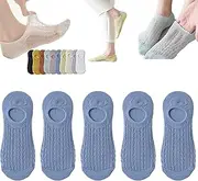 [Drakonas] Invisible Air Socks, Womens No Show Socks Casual Low Cut Thin Non Slip Boat Liners