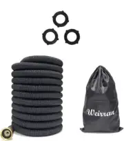 Weirran 50ft Expandable Garden Hose 3/4" Solid Brass Fittings w.Portable Bag NEW