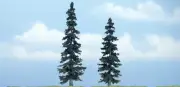 Woodland Scenics ~ New 2025 ~ Premium Spruce Tree ~ 5" to 4" ~ 2 Pieces ~ TR1621