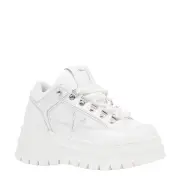 ULTIMATUM WHITE LEATHER SNEAKERS