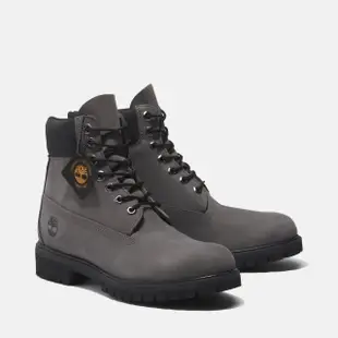 【Timberland】Timberland 男款灰色磨砂革6吋防水靴(A62BH033)