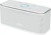[DOSS] SoundBox Touch Wireless Bluetooth Speaker with 12W HD Sound and Bass, IPX5 Waterproof, 20H Playtime, Touch Control, Bluetooth 5.0, Handsfree, Speaker for Office, Home, Outdoor, Travel-White