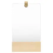 Wooden Bathroom Mirror With Shelf Retro Wall Mounted Stylish Bath Hallway Decor