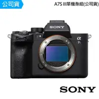 在飛比找momo購物網優惠-【SONY 索尼】A7S III 單機身組(公司貨)