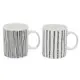 【YU Living】北歐風線條造型馬克杯二件組 陶瓷咖啡杯 早餐杯 水杯 350ML (線條) [折扣碼現折]
