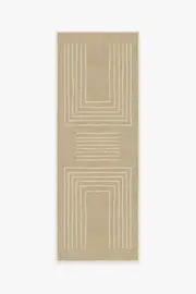 75' x 215' | Machine Washable Runner Rug | Kid & Pet Friendly | Indoor Rug | Valencia Natural Rug | Ruggable