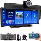 Portable Wireless Apple CarPlay Android Auto Touch Screen Car Radio Stereo DVR