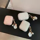 Cute Glitter Case Pearl Keychain Soft Cover For Apple AirPods Pro AirPods 1/2/3