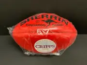 AFL SHERRIN KANGAROO BRAND LEATHER FOOTBALL Cripps Tasmania logo