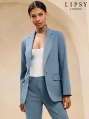 Lipsy Blue Relaxed Blazer (AJ7001) | $150