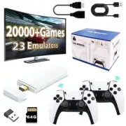 M15 4K HDMI TV Video Game Stick Retro Gaming Console 2 Wireless Controller 2.4G