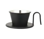 Kalita Black TSUBAME coffee Dripper Matt Black WDS155 KB2 3-hole Tsutaya collab.