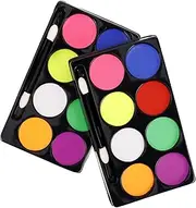 Halloween Fun: 2 Packs of Boys and Girls Face Body Paint Palette 8 Colors Oil-based Safe for Children for Parties