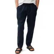 Rodd & Gunn Linen Resort Pants in Navy at Nordstrom, Size X-Small
