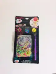DIY Expression Metallic Charm Bracelet Making Kit 400 Rubber Bands 3 Charms
