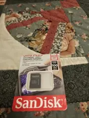 SANDISK ULTRA PLUS MICRO SDX UHS-1 CARD WITH ADAPTER 200 GB FACTORY SEALED