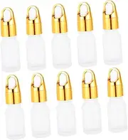 10Pcs Clear Essential Oil Dropper Bottles Leak Glass Sub Bottles for Easy Measuring and Blending for Travel and Projects