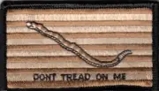 DESERT DON"T TREAD ON ME USA FLAG PATCH