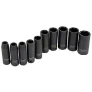 Craftsman EVOLV 10 pc Deep Impact Socket Set, 1/2" Drive Metric