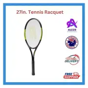 27 in. Tennis Racquet Light weight Durable Aluminum Tennis Racquet Comfort Grip