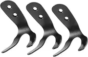 3pcs Stainless Steel Double Hooks for Pool Fence Pool Cover Holders Above Ground Hooks for Pool Equipment Swimming Pool Side Hanger