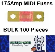 100 x 175A MIDI Fuses ANS 175Amp Fuses 41mm x 12mm 4wd Caravan Fuses 100pcs