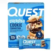 New QUEST Overload Cookie Commotion Smores Chocolate Protein 8.61oz (1 Box)