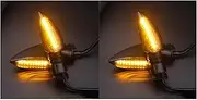 Motorcycle Indicators Flowing Turn Signal Lights Motorcycle Turn Signal Light For YA&MA&HA Tenere 700 TR&AC&E&R 900 GT XT 660 FZ1 FZ6 FZ15 MT15(Front-rear)