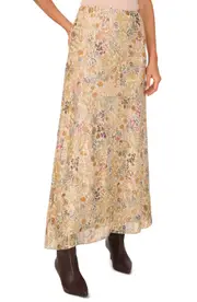 1.STATE Metallic Floral Maxi Skirt in Cathay Spice at Nordstrom, Size 18
