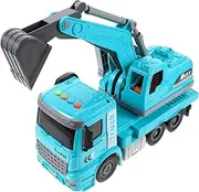 Inertia Excavator with Lights and Sounds Transforming Construction Vehicle for Enhances Hand Eye Coordination and Imagination for Hands and Playtime Fun