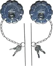 Road King Truck Parts 3” Nominal Keyed Alike Pair Locking Diesel Fuel Cap for Volvo VNL Series Low Sulfur Fuel Tanks