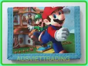 new Super Mario boys kids children cartoon Wallet tri-fold coin purse