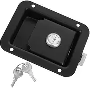 Panel Lock Key Travel Trailer Door Latch Truck Accessories Door Lock Door Accessory Door Latch Paddle Lock Latch Locks Door Parts Trailer Lock Black Stainless Steel