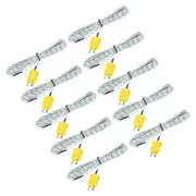 10pcs K Type Thermocouple Mini Connector Fiberglass 8ft -50 to 400°C