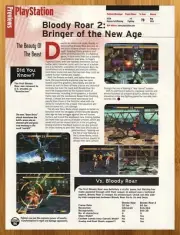 1999 Bloody Roar 2 Bringer of the New Age PS1 PREVIEW Print Ad/Poster Game Art