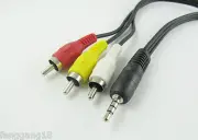 1pcs 3.5mm 1/8" Male Stereo Plug to 3 RCA Male Plug Audio Video AV Adapter Cable