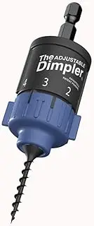 DIMPLER Adjustable ® Drywall Bit - Perfect for Converting Electric and Impact Drills into a Drywall and Deck Screw Gun holds the screw with a Powerful Magnet.