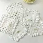 Soft Cup Mat Flounced Western Food Mats Wedding Decoration