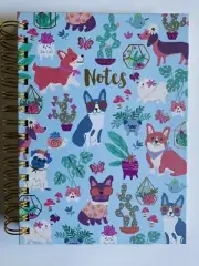 Cute Dog Spiral Notebook Journal Clementine Lined Hard Cover 8 1/2” x 6 1/4”